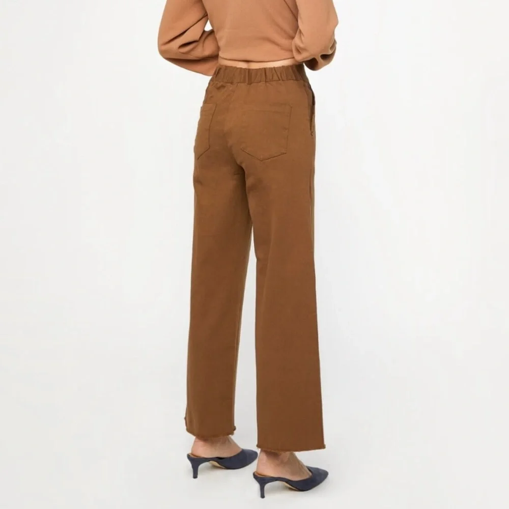 OAK + FORT 4218 Brown Pants - Picture 4 of 13